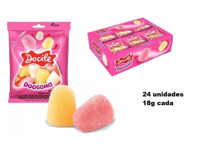 4 Caixas Mini Bala De Goma Docigoma Gurt 24Un 18G Docile Imagem de 4 Caixas Mini Bala De Goma Docigoma Gurt 24Un 18G Docile