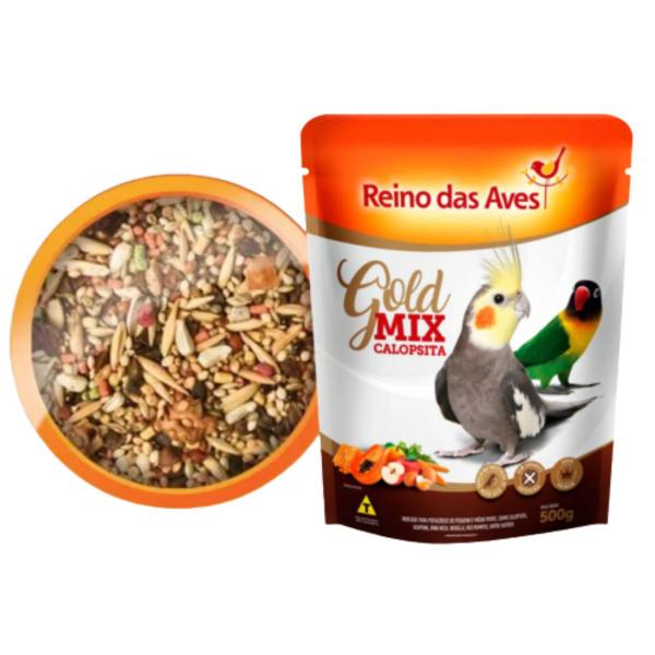 Imagem de 4 Calopsita Gold Mix Sementes Reino das Aves