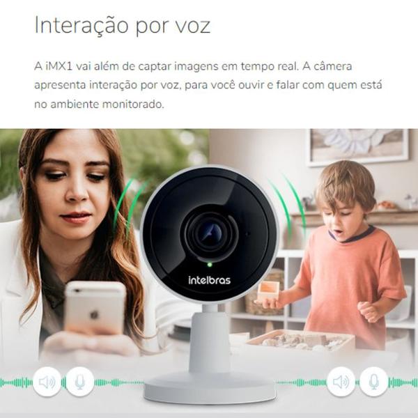 Imagem de 4 Câmeras Wi-fi IMX1 Intelbras HD 720p + Micro SD 32GB Ultra