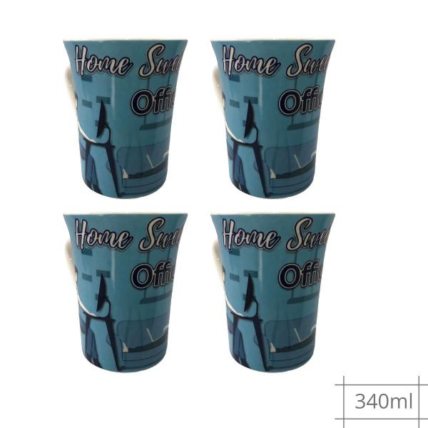 Imagem de 4 Caneca 340ml Home Office Achocolatado Leite Quente