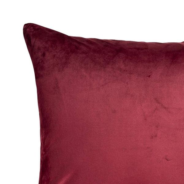 4 Capa de almofada Suede Lisa Preta e Vinho 45cm x 45cm - NM Imagem de 4 Capa de almofada Suede Lisa Preta e Vinho 45cm x 45cm