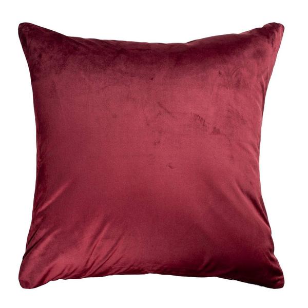 4 Capa de almofada Suede Lisa Preta e Vinho 45cm x 45cm - NM Imagem de 4 Capa de almofada Suede Lisa Preta e Vinho 45cm x 45cm