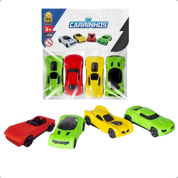 Imagem de  4 Carrinhos Mini Sortidos na Solapa  BS Toys - 600