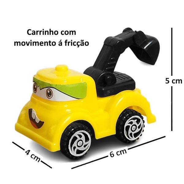 Imagem de 4 Carrinhos Obras Basculante Escavadeira Betoneira Guincho