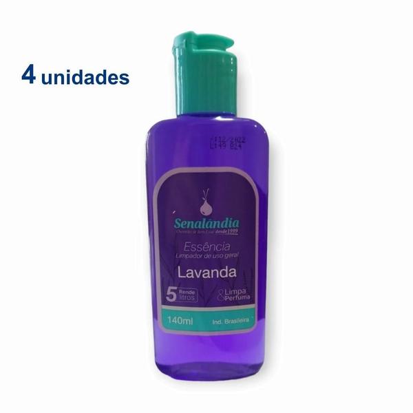 Imagem de 4 Cheirinho Concentrado Limpa Casa 140ml Lavanda Talco Cereja Avelã Bambu Alga Mar Capim - Envio Já