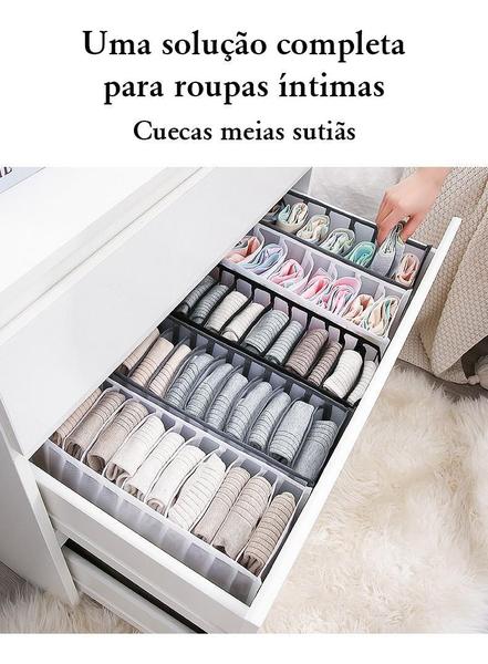 Imagem de 4 Colmeia Organizadora 9 Divisórias Guarda Roupa 36X25X20