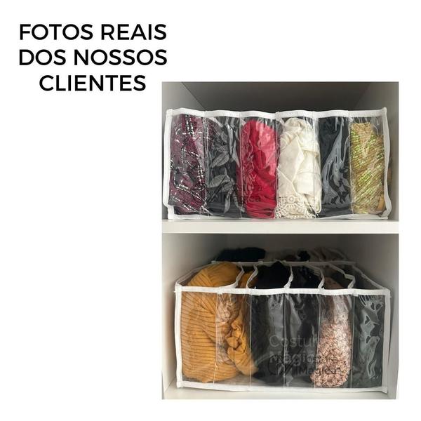 Imagem de 4 Colmeias Organizadora de Guarda-roupa para Calça Jeans, Toalhas, Blusas, Lençol, Jaquetas. GG 40x25x20