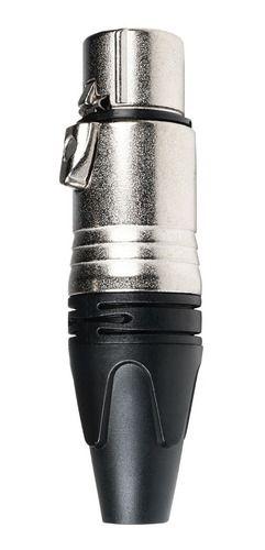 Imagem de 4 Conector Xlr Canon Fêmea Metálico Mic Dmx Lu71221 Luminos