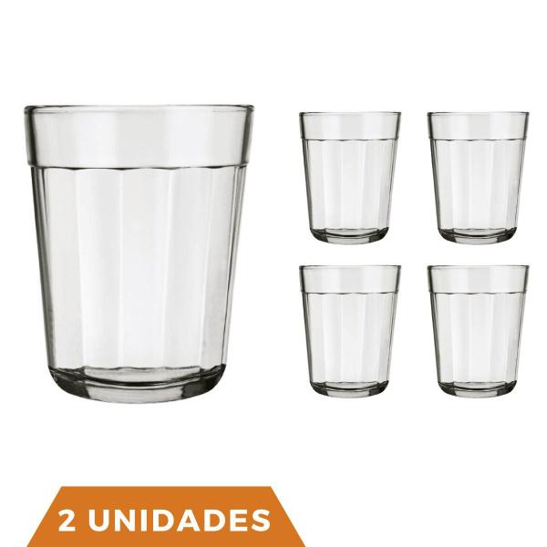 Imagem de 4 Copos Vidro Cachaça Americano Dose Shot 45ml Pinga Nadir