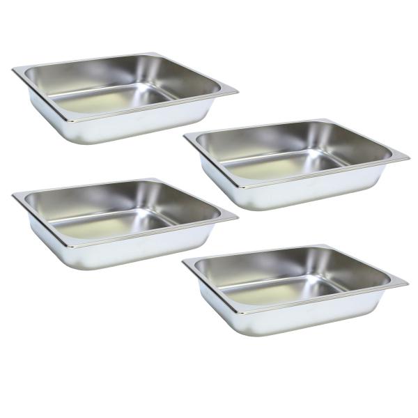 4 Cubas Gastronomica Inox 1/2x65 Gn Buffet Cozinha Restaurante - JMA Inox Imagem de 4 Cubas Gastronomica Inox 1/2x65 Gn Buffet Cozinha Restaurante