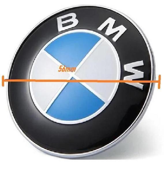 Imagem de 4 Emblema Adesivo Calotinhas Bmw Aluminio 56Mm