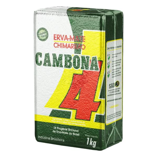 4 Erva Mate Chimarrão CAMBONA VÁCUO tradicional 1kg Imagem de 4 Erva Mate Chimarrão CAMBONA VÁCUO tradicional 1kg