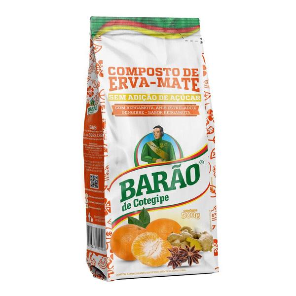 Imagem de 4 Ervas Mate Chimarrão Barão BERGAMOTA ANIS E GENGIBRE 500G