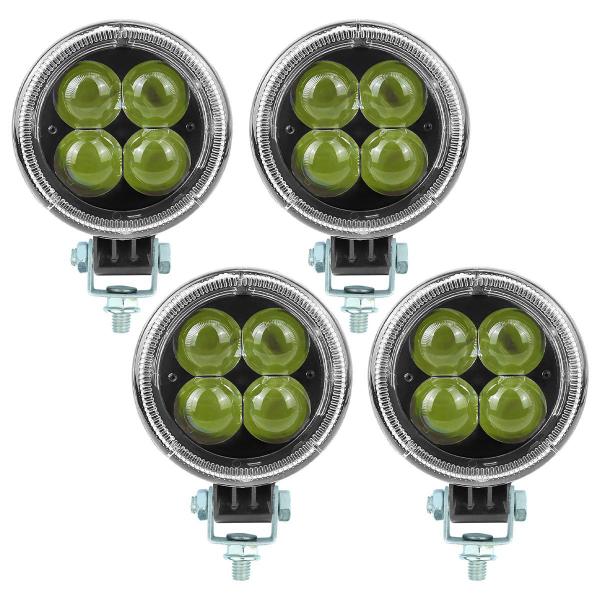 Imagem de 4 Farol de Milha Led 12w Redondo 4 Led Compacto Universal