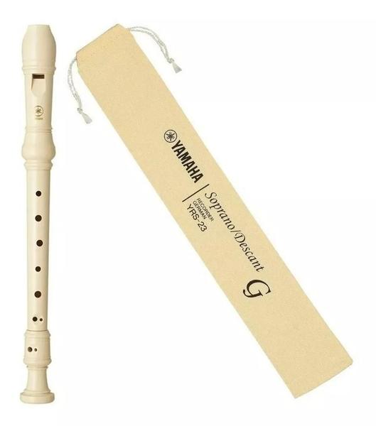 Imagem de 4 flautas doce yamaha soprano germânica yrs-23g