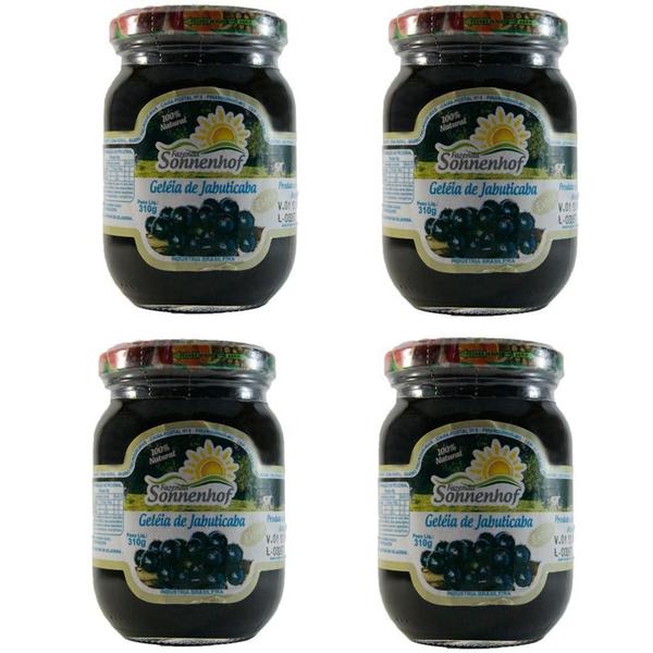 4 Geleia Diet De Jabuticaba Natural 200g - Fazenda Sonnenhof Imagem de 4 Geleia Diet De Jabuticaba Natural 200g - Fazenda Sonnenhof
