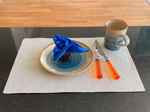 4 Jogo Americano Para Mesa Sisal Branco Lavável - Akikola Imagem de 4 Jogo Americano Para Mesa Sisal Branco Lavável
