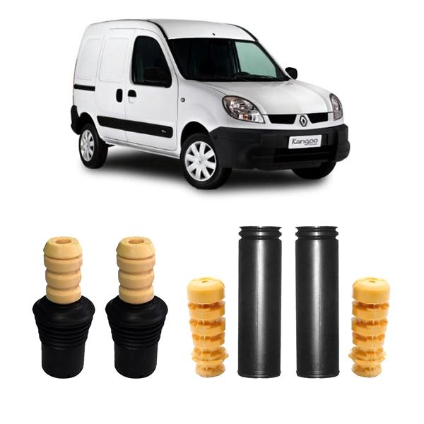 Imagem de 4 Kit Batente Coifa Kangoo 2009 2010 11 12 13 14 15 16 17 18