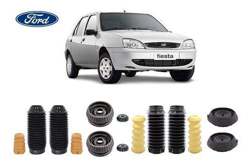 Imagem de 4 Kit Coxim Rolamento Batente Coifa Do Amortecedor Dianteiro Traseiro Ford Fiesta 1996 1997 1998 99