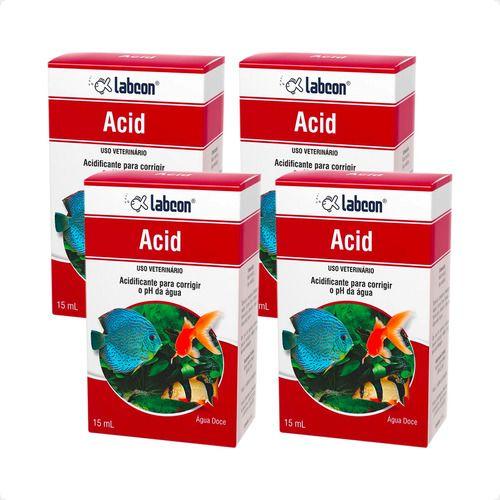 Imagem de 4 Labcon Alcon Acid 15ml Acidificante Baixar Ph Aquário Doce