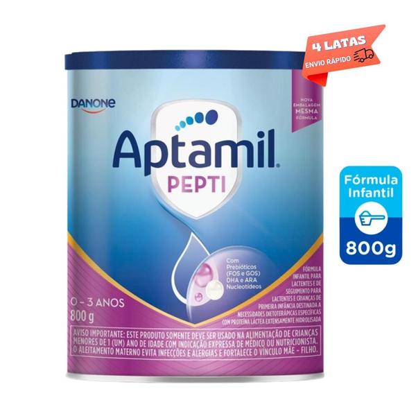 Imagem de 4 Latas -Aptamil Proexpert Pepti, 800g Fórmula Infantil Danone - 