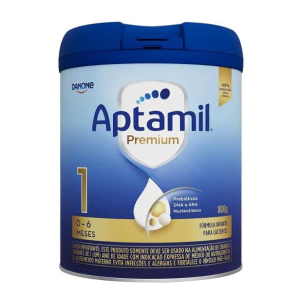 Imagem de 4 Latas- Fórmula infantil Aptamil Premium 1 Danone -800 g