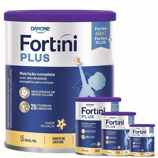 Imagem de 4 Latas- FORTINI PLUS - Suplemento Pediátrico Danone- BAUNILHA- 400g 