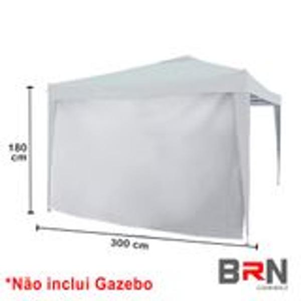 Imagem de 4 Laterais De Fechamento Branca 3x1,80 Metros Para Tenda 3x3