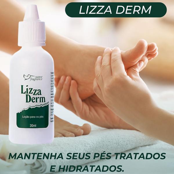 Imagem de 4 Loção Para Tratamento de Pés Rachados Lizza Derm 