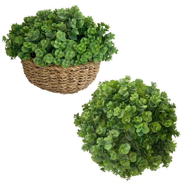 4 maços de Picks mini eucalipto (24 mini hastes) Planta de plástico artificial para enfeites - DE2823 - Decora Flores Artificiais Imagem de 4 maços de Picks mini eucalipto (24 mini hastes) Planta de plástico artificial para enfeites - DE2823
