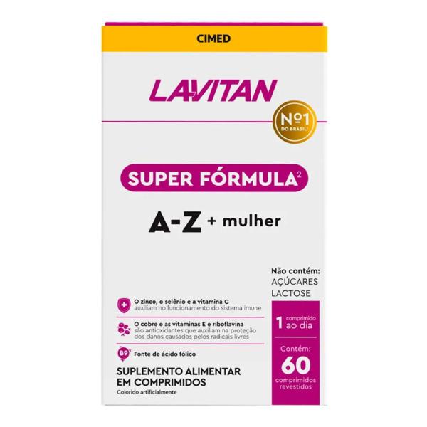 Imagem de 4 Multivitamínico Lavitan Super Fórmula A-Z + Mulher 60 Comp