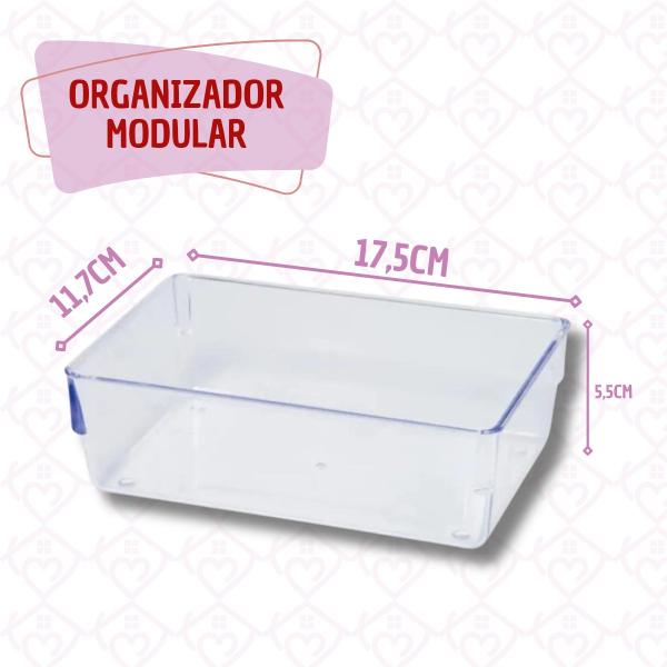 Imagem de 4 Organizador Modular Ideal Escritorio Mesa Quartos Cozinha