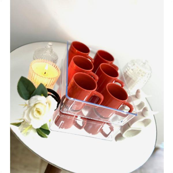 4 Organizadores Modular G Empilhável 23x17x5,5 Transparente - Utilyplastic Imagem de 4 Organizadores Modular G Empilhável 23x17x5,5 Transparente