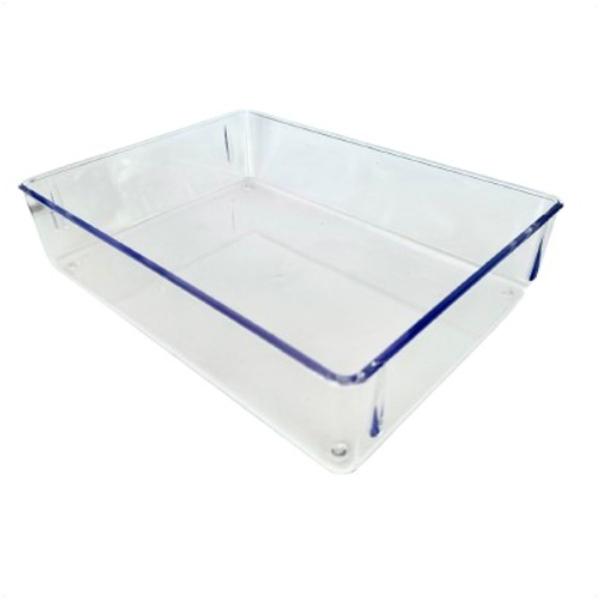 4 Organizadores Modular G Empilhável 23x17x5,5 Transparente - Utilyplastic Imagem de 4 Organizadores Modular G Empilhável 23x17x5,5 Transparente