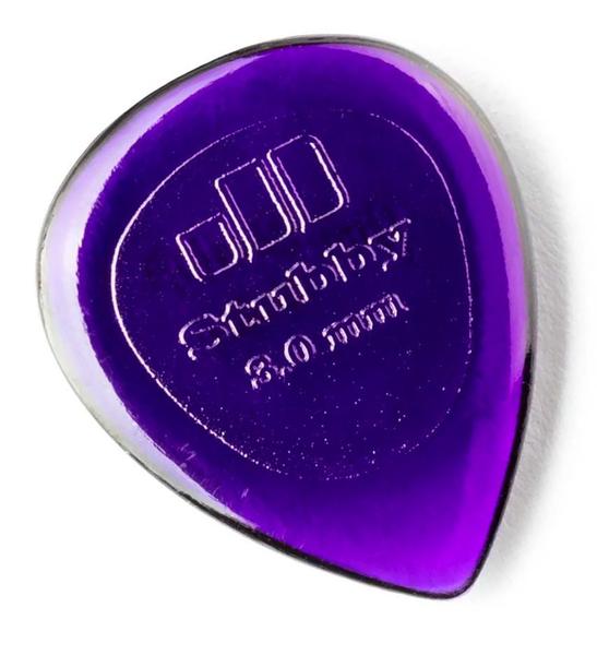 Imagem de 4 Palheta guitarra Stubby 3 mm Dunlop 474R 3.0 roxa