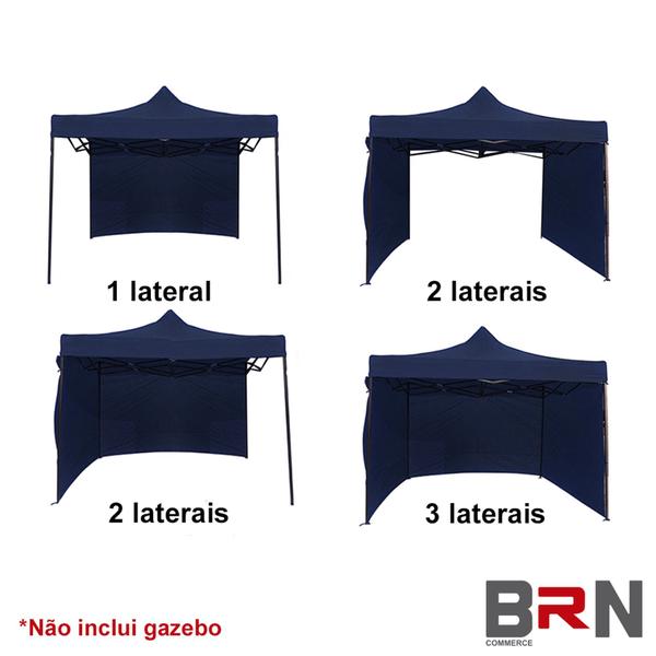 Imagem de 4 Paredes de Fechamento Lateral para Tendas Gazebo 3x3 (Tenda não inclusa)