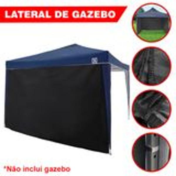 Imagem de 4 Paredes Fechamento Lateral Removível Para Tenda Gazebo 3x3