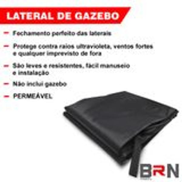 4 Paredes Fechamento Lateral Removível Para Tenda Gazebo 3x3 - BRN COMMERCE Imagem de 4 Paredes Fechamento Lateral Removível Para Tenda Gazebo 3x3