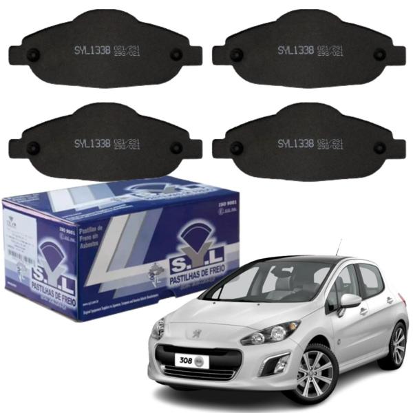 Imagem de 4 Pastilha Freio Dianteira Citroen C4 Lounge Peugeot 308 408