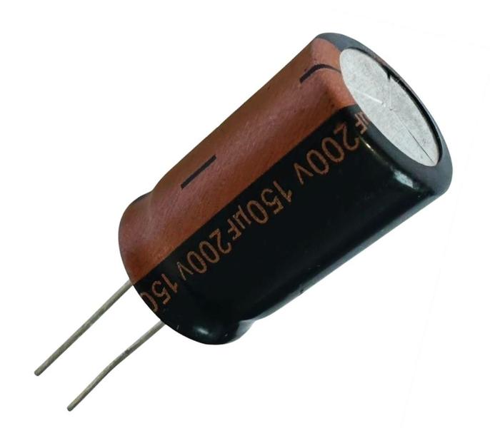 Imagem de 4 PÇS CAPACITOR ELETROLITICO 150X200V - 150UF X 200V - 105º