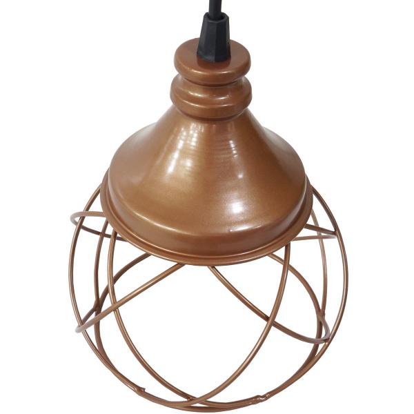 Imagem de 4 Pendentes Aramado Esfera Balonê Lustre Luminária Teto Regulável Sala Cozinha Industrial Agp