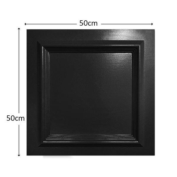 Imagem de Kit Para (1m²) Placa 3D PVC 50x50 Boiserie Premium Revestimento de Parede 4UN