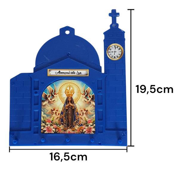 Imagem de 4 Porta Chaves Nossa Azul Senhora Aparecida Rodeada De Anjos