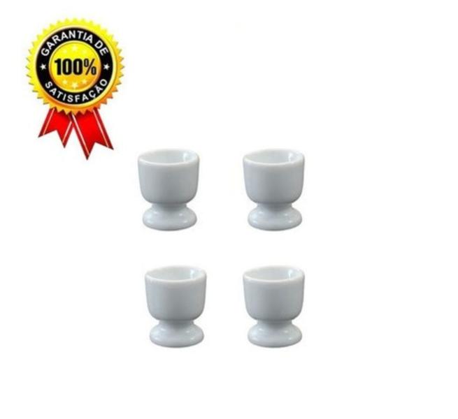 Imagem de 4 Porta Ovos 15ml Porcelana Branca Porta Ovo Quente Suporte