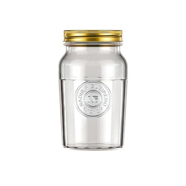 4 Potes Vidro Americano Rosca Alimentos 1,5L Vintage Nadir - NADIR FIGUEREIDO Imagem de 4 Potes Vidro Americano Rosca Alimentos 1,5L Vintage Nadir