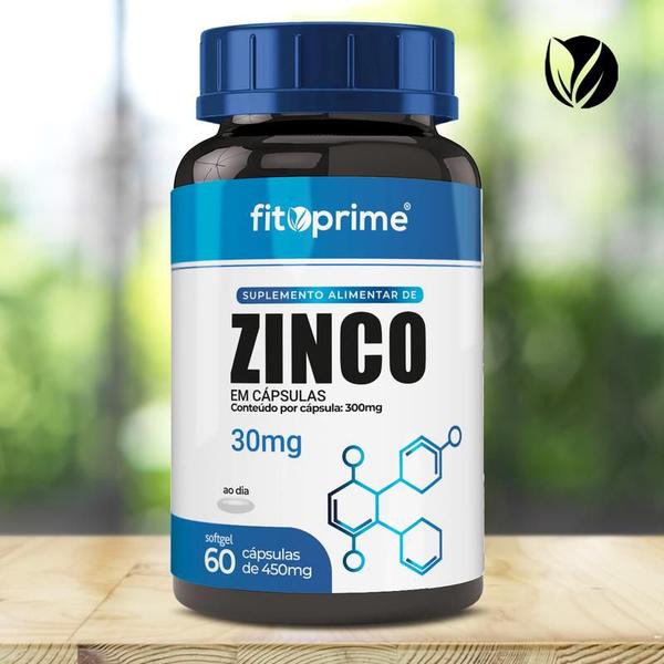 Imagem de 4 Potes Zinco 30mg 60cps Fitoprime