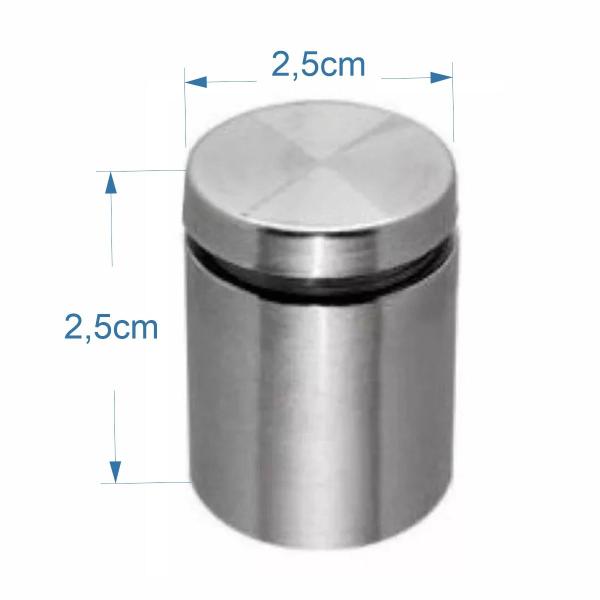 Imagem de 4 Prolongador Espaçador Suporte Para Vidro 2,5cm