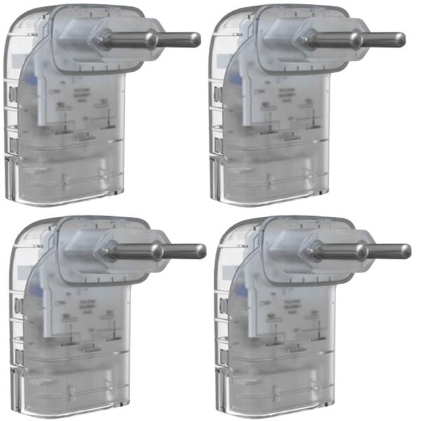 Imagem de 4 Protetor Contra Surtos 2 Pinos 10a Trasparente - Clamper