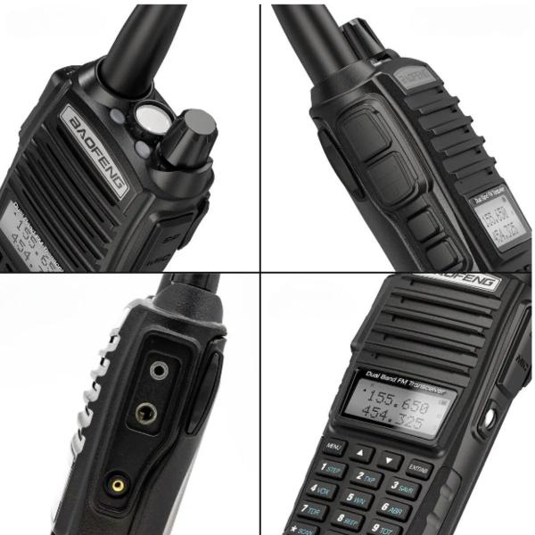 Imagem de 4 Rádio Comunicador Baofeng UV82 10W Profissional VHF UHF