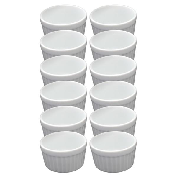 Imagem de 4 Ramekin Médio De Porcelana 140 Ml Porta Pates E Petiscos